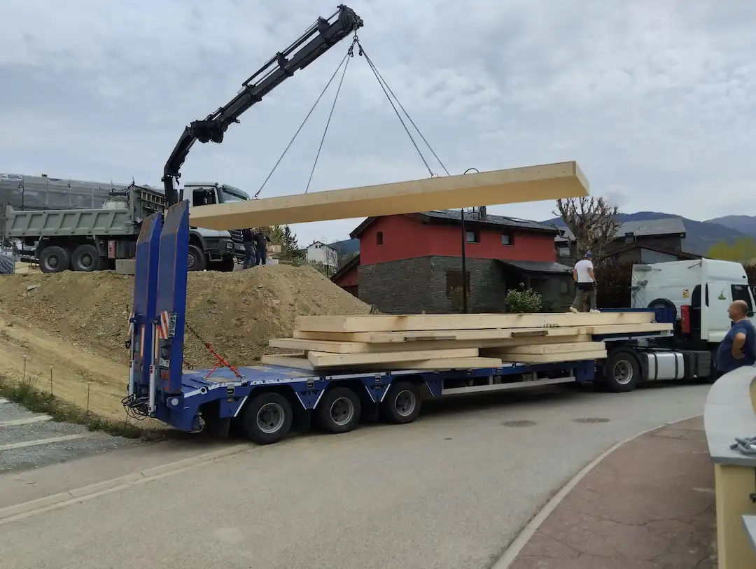 Transport amb plataformes a La Cerdanya